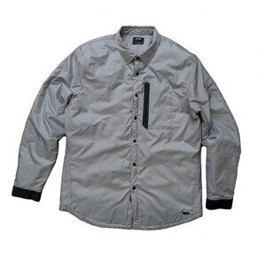 Oakley Slim Fit Men's Light Gray Shirt Jacket L